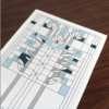 Placemat/Napkin Set of 4 – FLW Waterlilies - Image 3