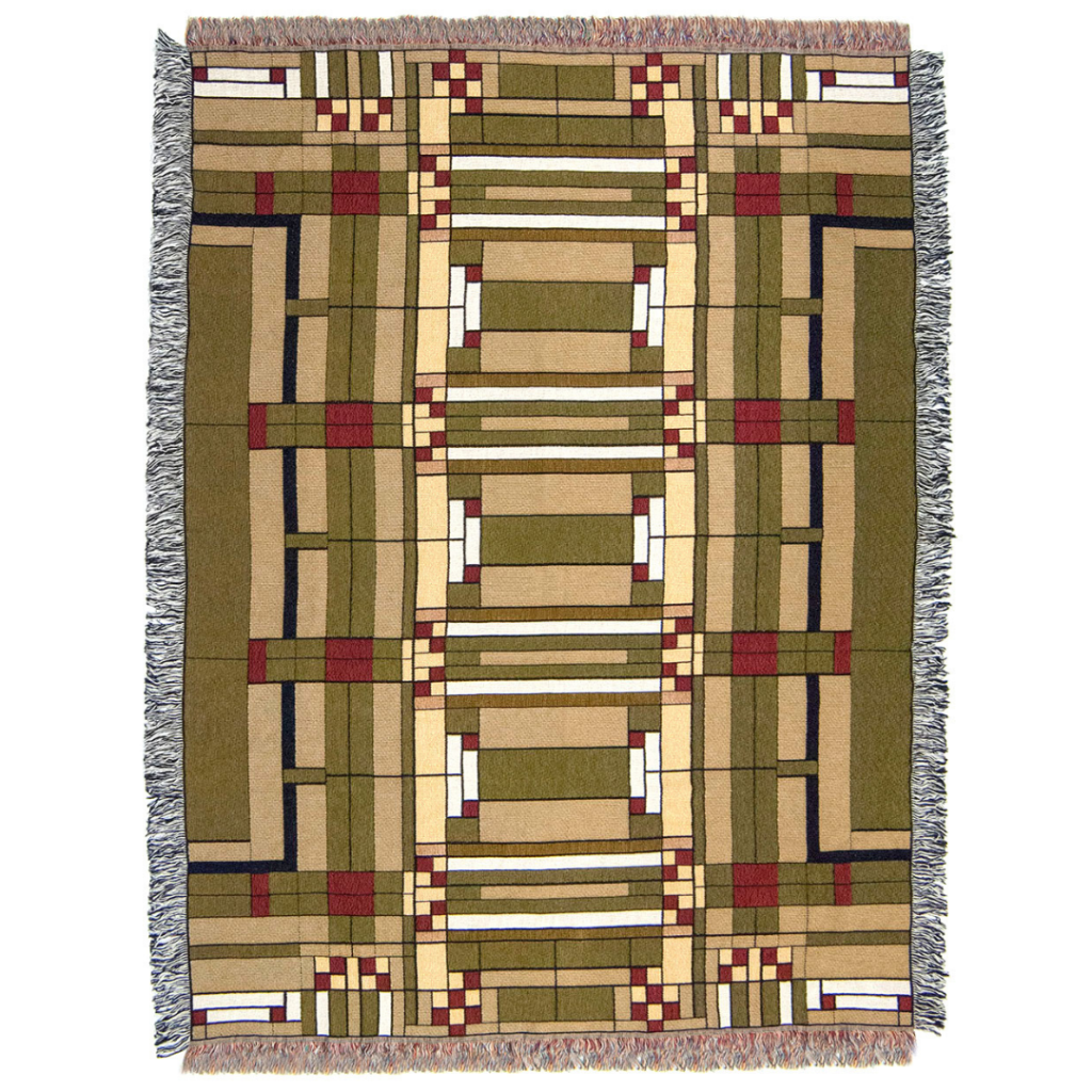 Throw Blanket FLW Oak Park Stickley Museum