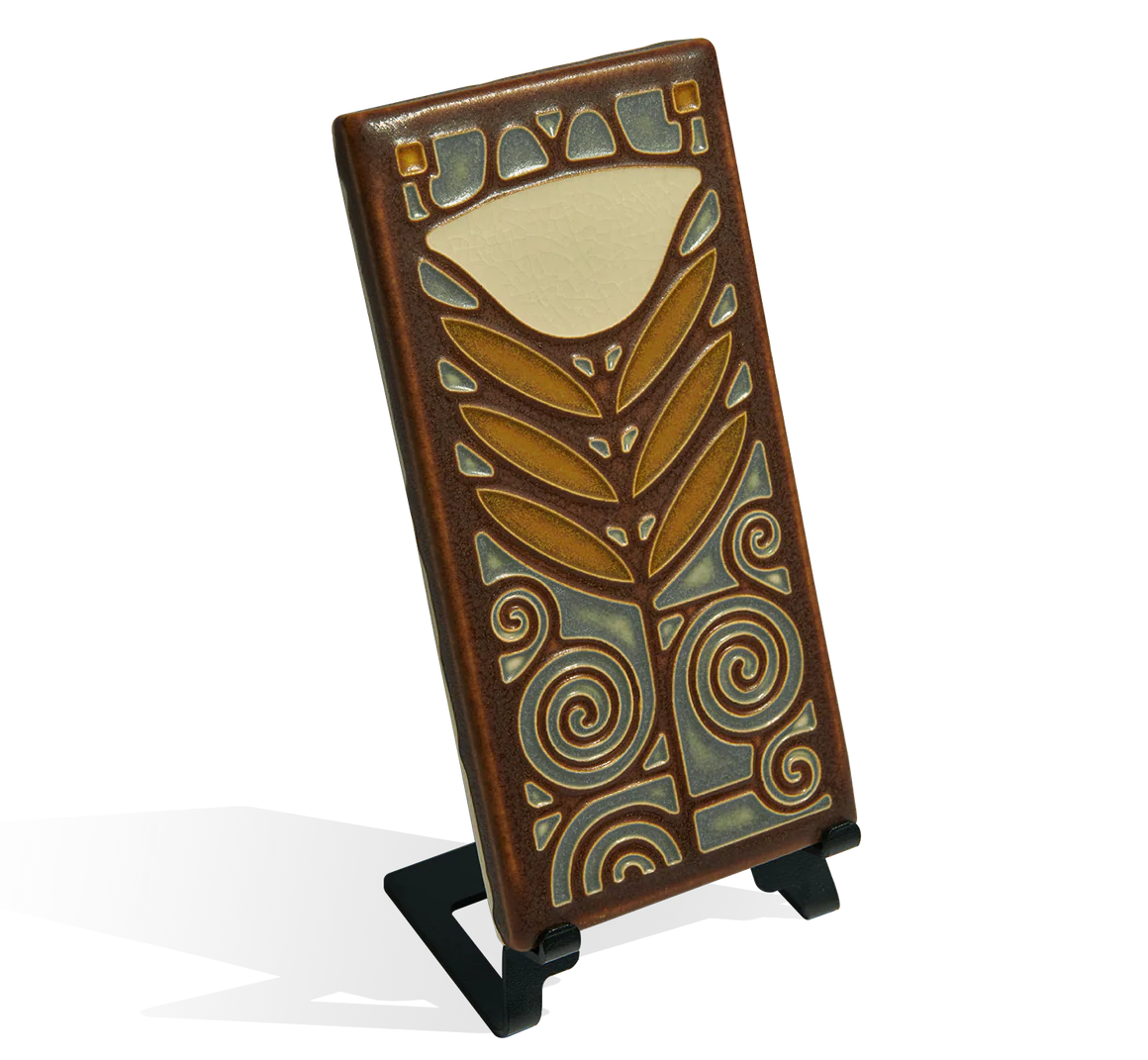 Dard Hunter Poppy Tile (4x8") - Image 3