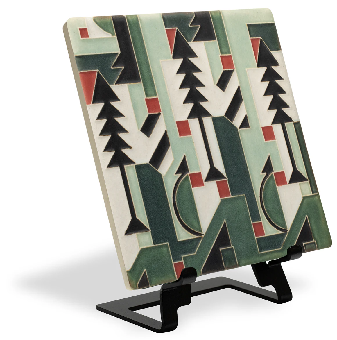 Cubist Christmas Tile (6x6") - Image 3