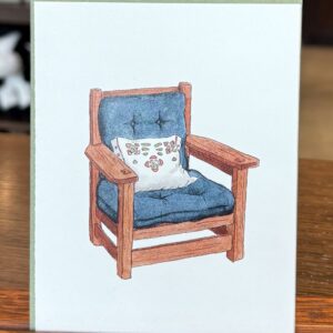 Greeting Card – Eastwood Chair by Anna Szalc