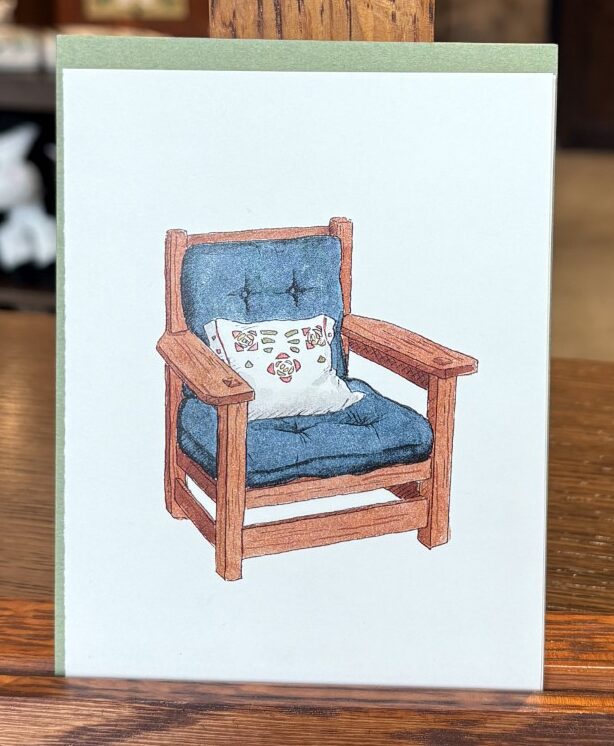 Greeting Card – Eastwood Chair by Anna Szalc