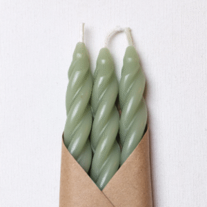 Beeswax Spiral Candles - Set of 3
