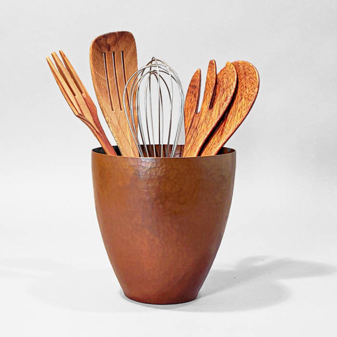 Kitchen Wood Utensils Chef Accessories Hanging Copper Kitchen