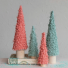 Fabric Tree w/ Wood Base - Mint Color - Image 2