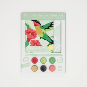 This image shows the packaging of the Hummingbird Paint-by-Number Kit.