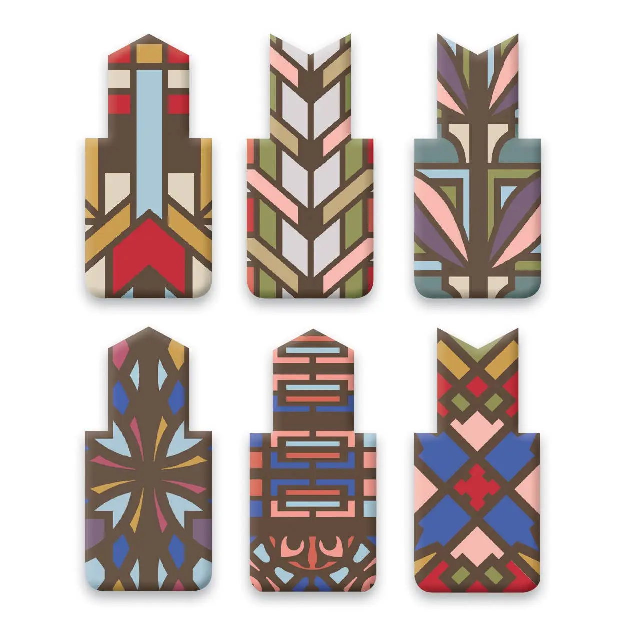 Frank Lloyd Wright Designs Magnetic Bookmarks - Image 2