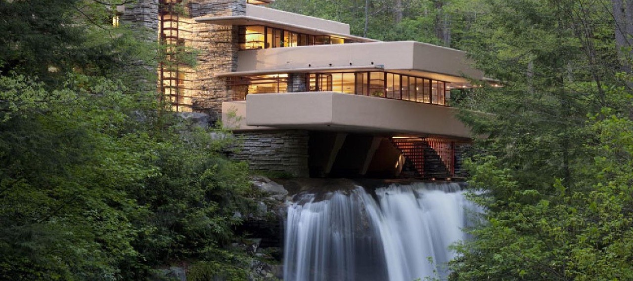 Frank Lloyd Wright, Falling Water, 1935. Mill Run, PA.