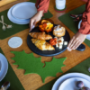 Merino Wool Felt – 15" Holly Leaf Trivet - Image 2
