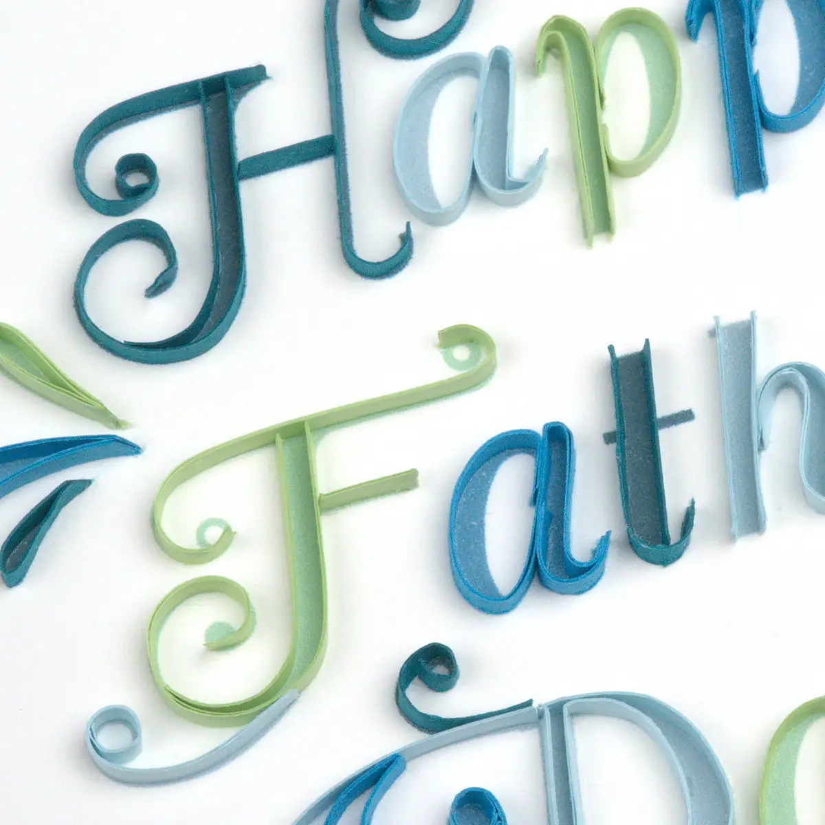 Quilled Card - Happy Father's Day - Image 3