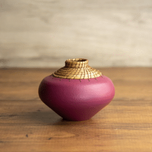 Hannie Goldgewicht - Squat Vase in Purple