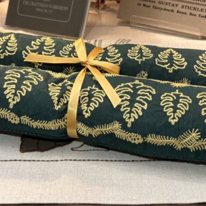 Balsam Draft Stop Embroidered Golden Trees