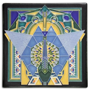 Imperial Peacock Tile - 8x8"