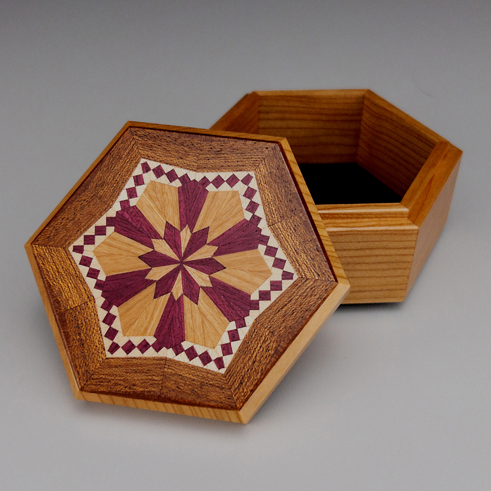 Kurt Meyer - Hexagon Box, Floral Motif