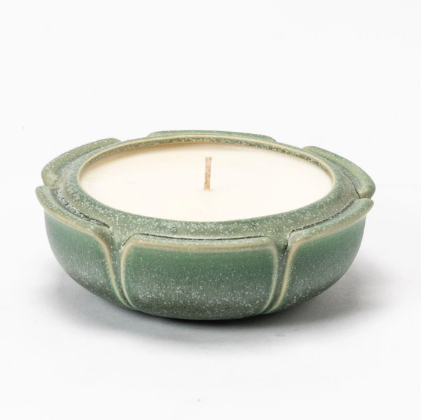 Large Flower Dish Candle – Dewdrop