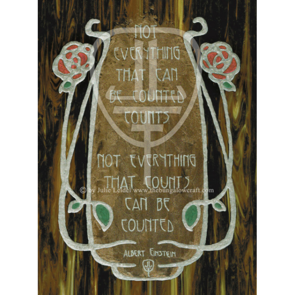 Julie Leidel Print - Einstein: Be Counted