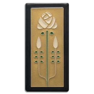 Long Stem Rose Tile (4×8″)