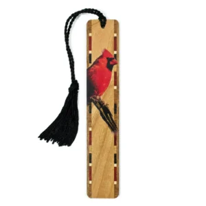 Wooden Bookmark - Cardinal