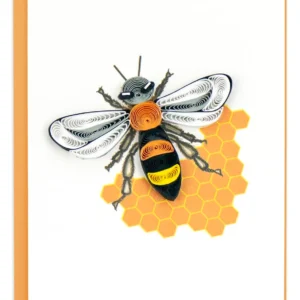 Quilled Card - Honey Bee Gift Enclosure Mini Card
