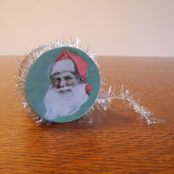 Santa Tinsel Garland