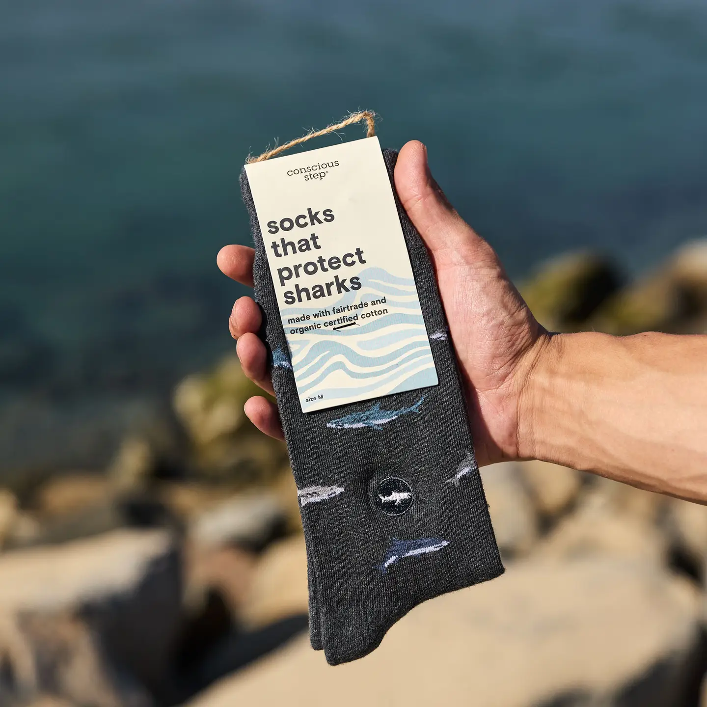 Socks that Protect Sharks | Organic Cotton Socks - Image 3
