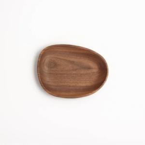 Small Walnut Pebble Tray