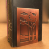 This image shows the copper landscape bookends made by James Mattson.