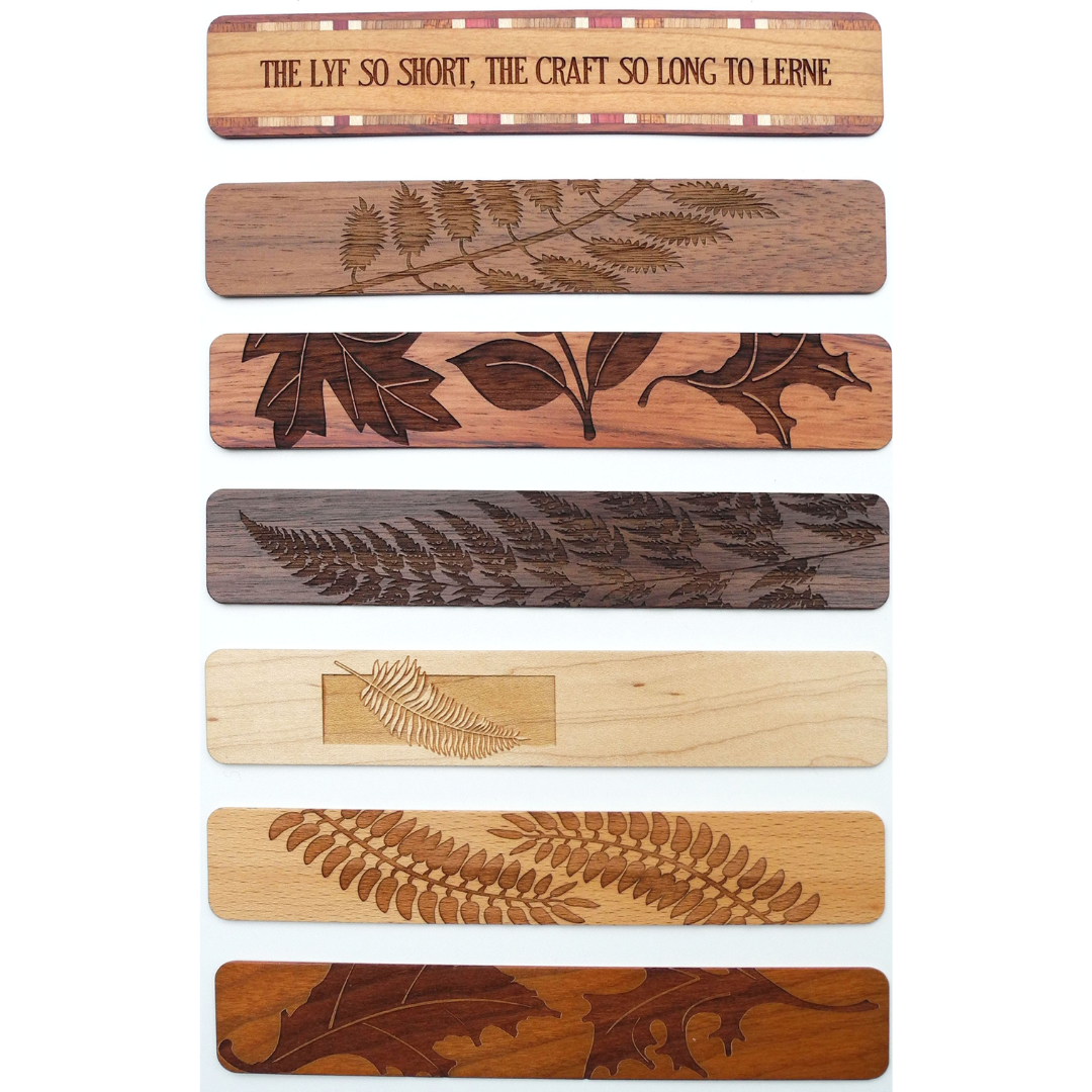 Wood Engraved Bookmark