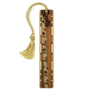 Aspen Tree On Sapele Engraved Wooden Bookmark