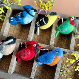 Felt Bird Christmas Ornament