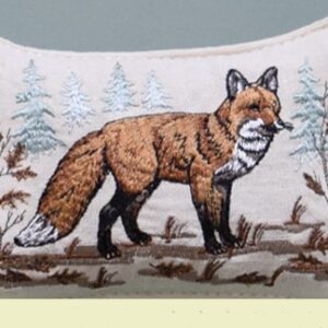 Balsam Pillow Embroidered Fox