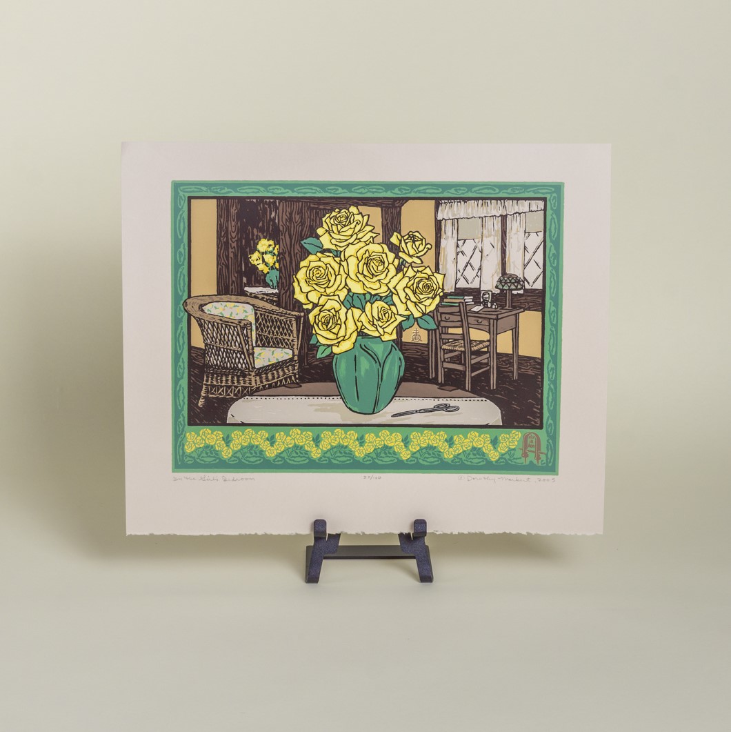 Dorothy Markert Silkscreen - In the Girls' Bedroom