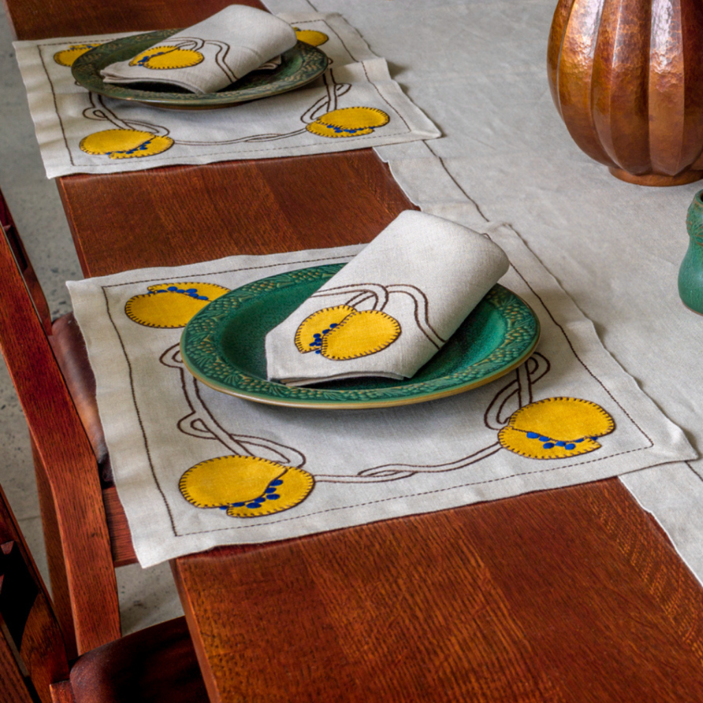 Placemat/Napkin Set of 6 Stickley Seedpod Stickley Museum