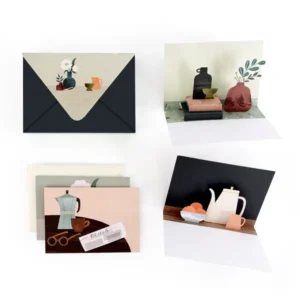 Artistic Still Life Pop-Up Notecard Set