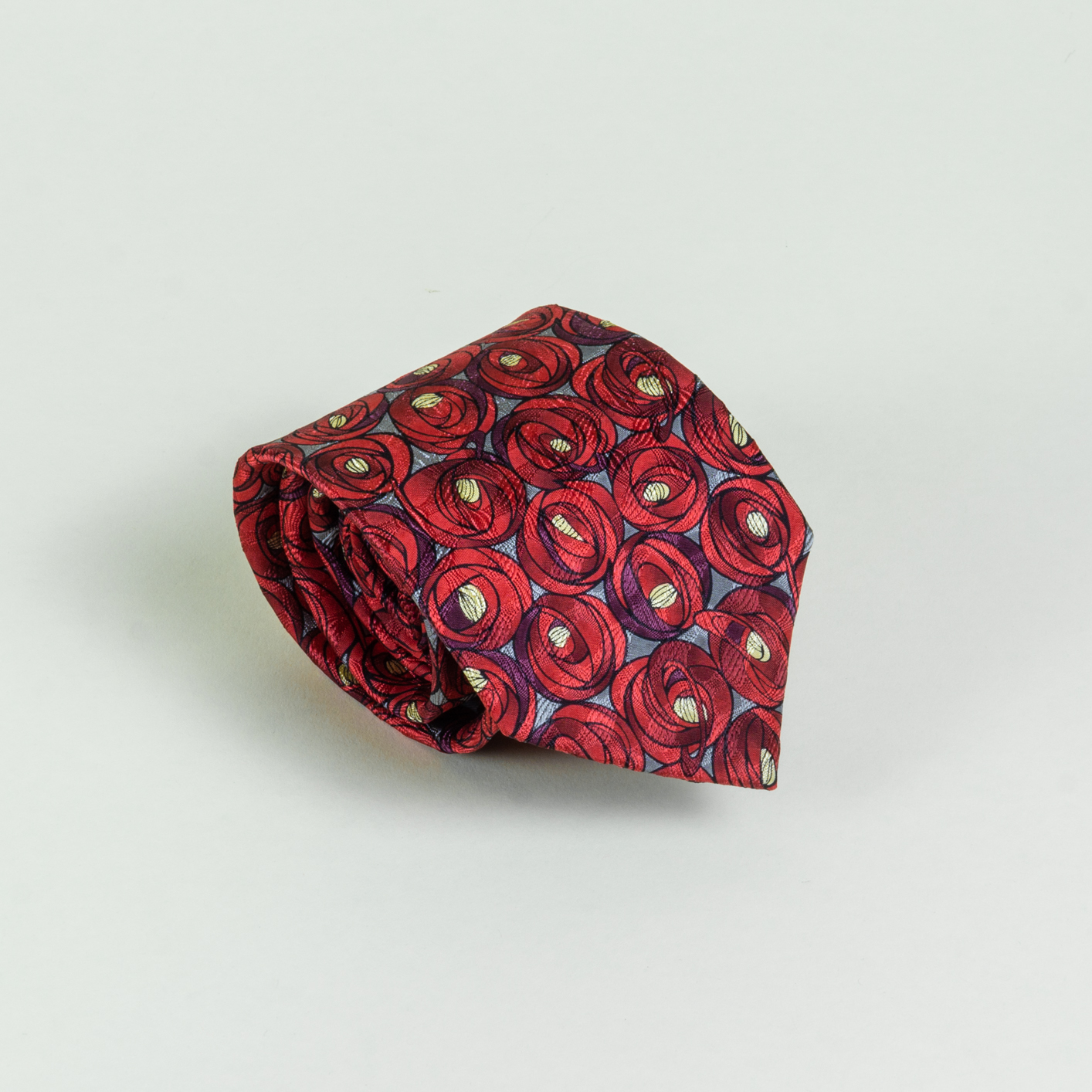 Silk Tie – Mackintosh Red Roses – Stickley Museum