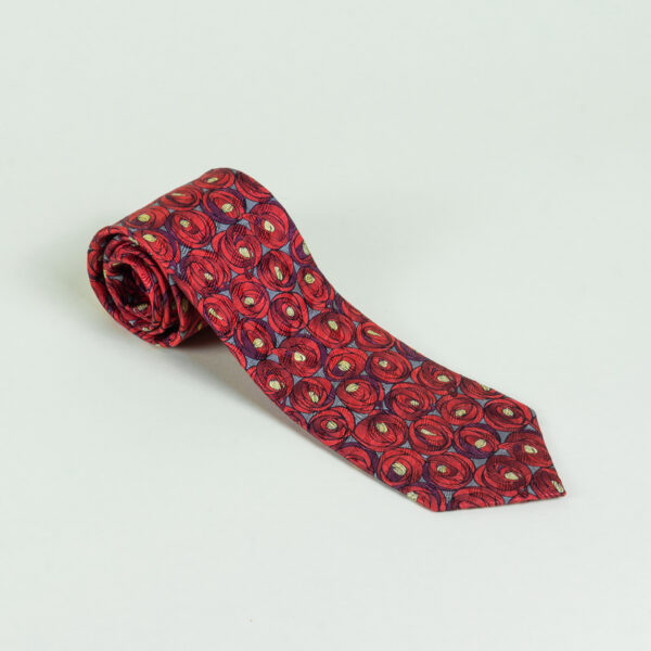 Silk Tie - Mackintosh Red Roses