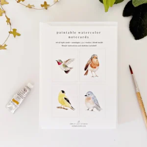 Paintable Watercolor Notecards
