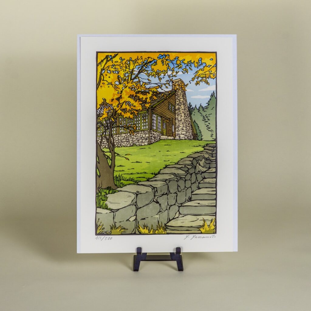 Yoshiko Yamamoto Block Print “100th Anniversary” Stickley Museum